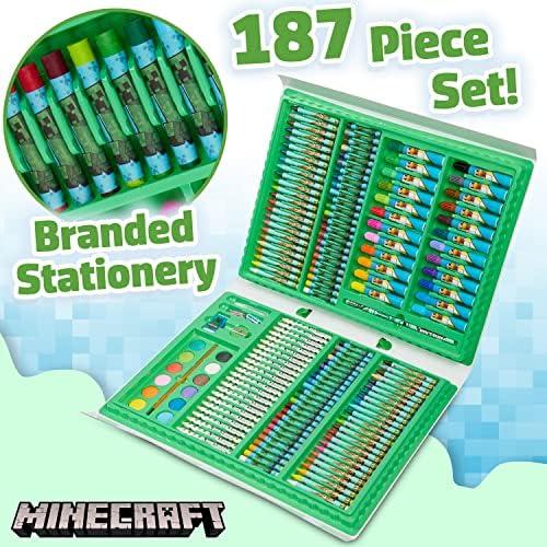 Set de Arte Minecraft para Niños - 48 Crayones y Más