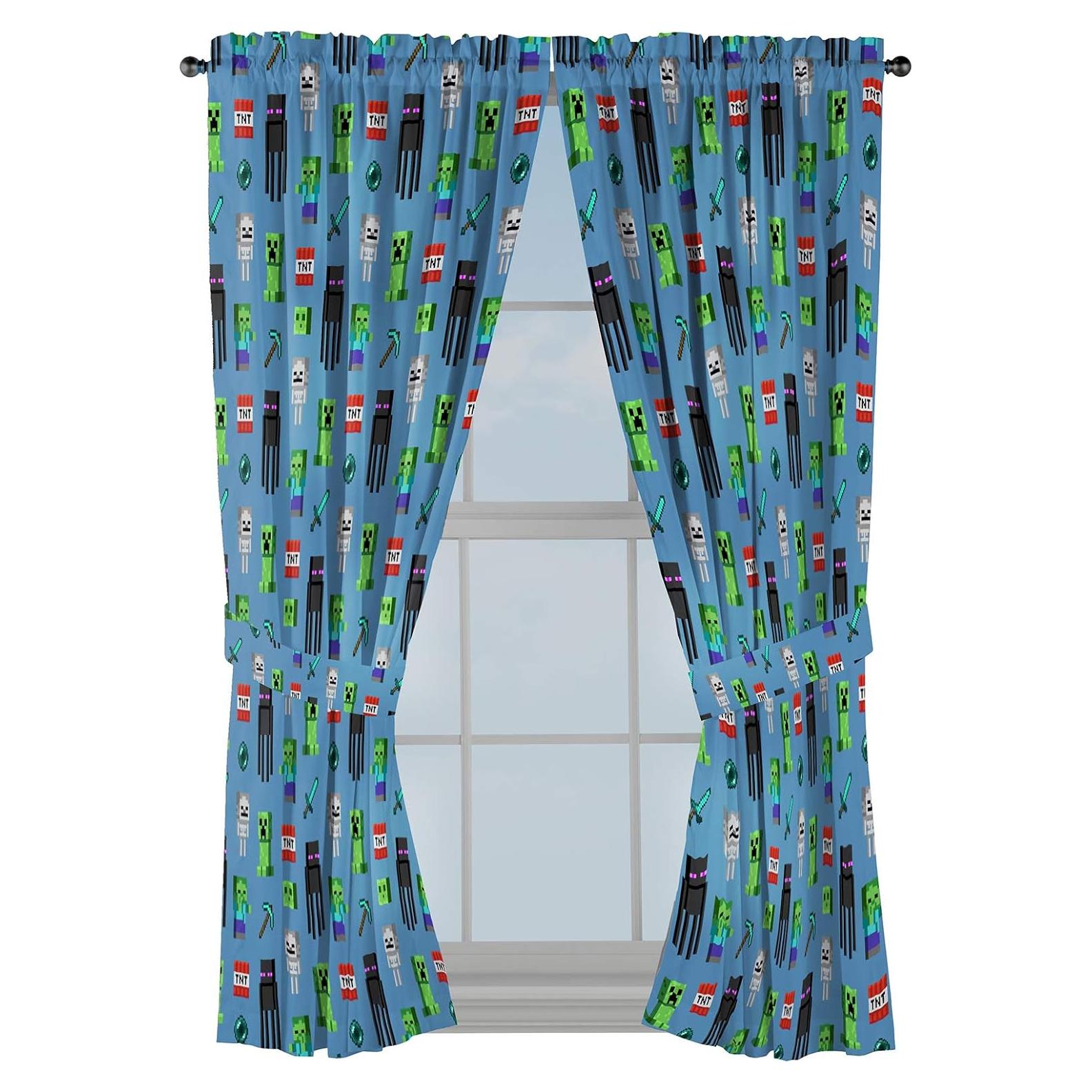 Cortinas para Niños Jay Franco Minecraft 2 Piezas 63 cm