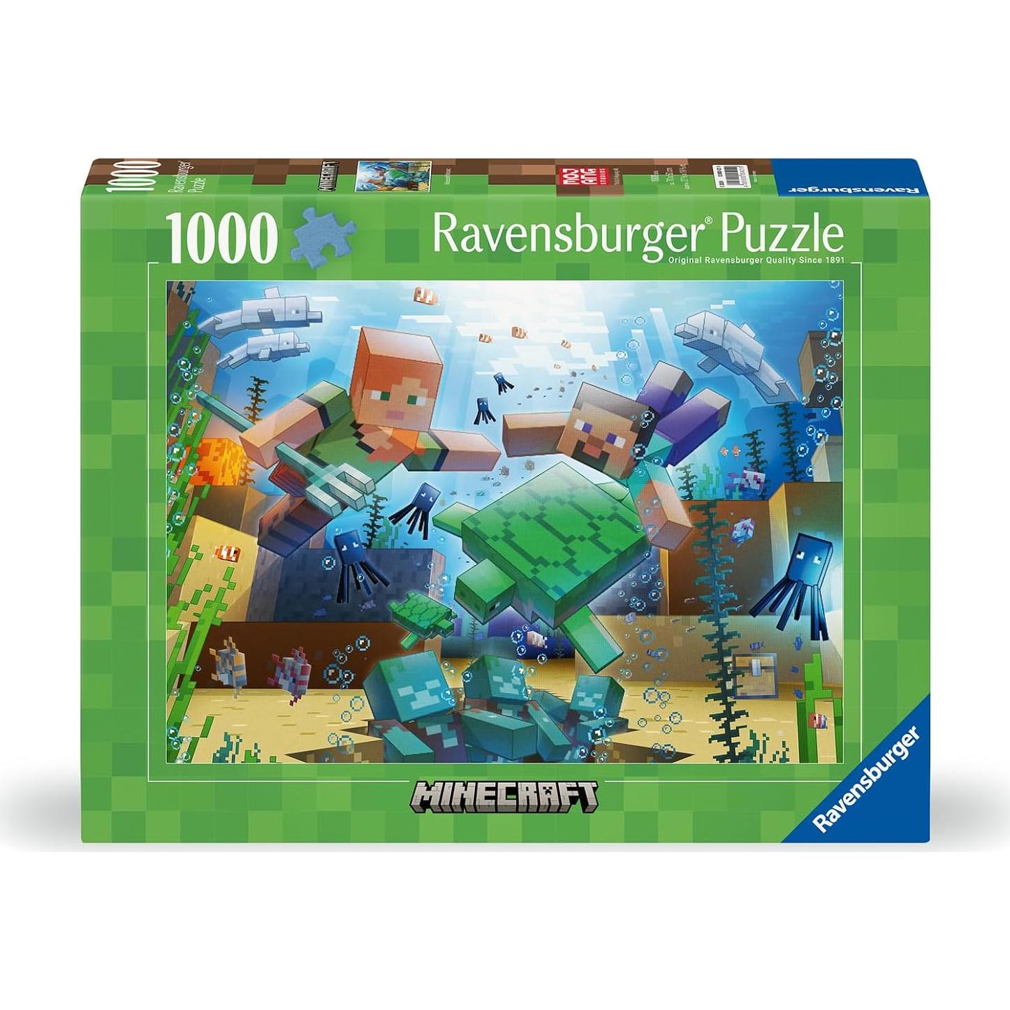 Rompecabezas Ravensburger Minecraft Mosaic 1000 Piezas 70x50cm