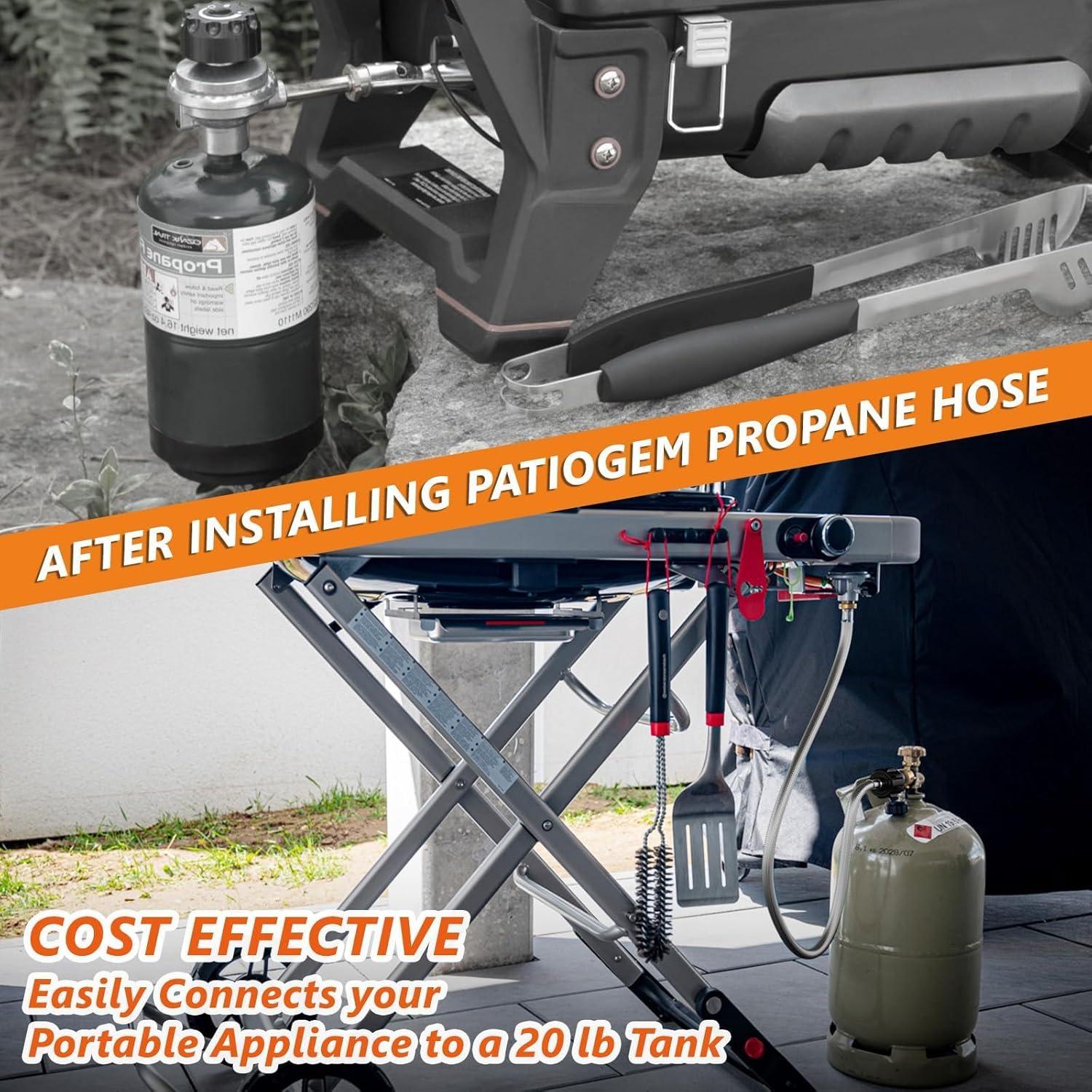 Adaptador de Manguera de Propano NUPICK 1.83m para Parrilla