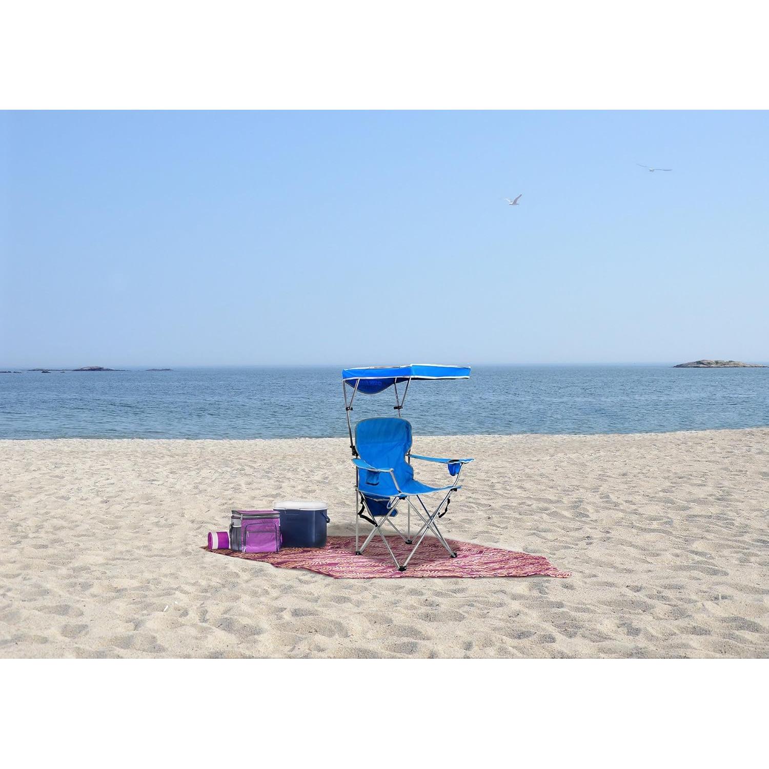 Silla de Camping Plegable Quik Shade 160048DS con Sombrilla