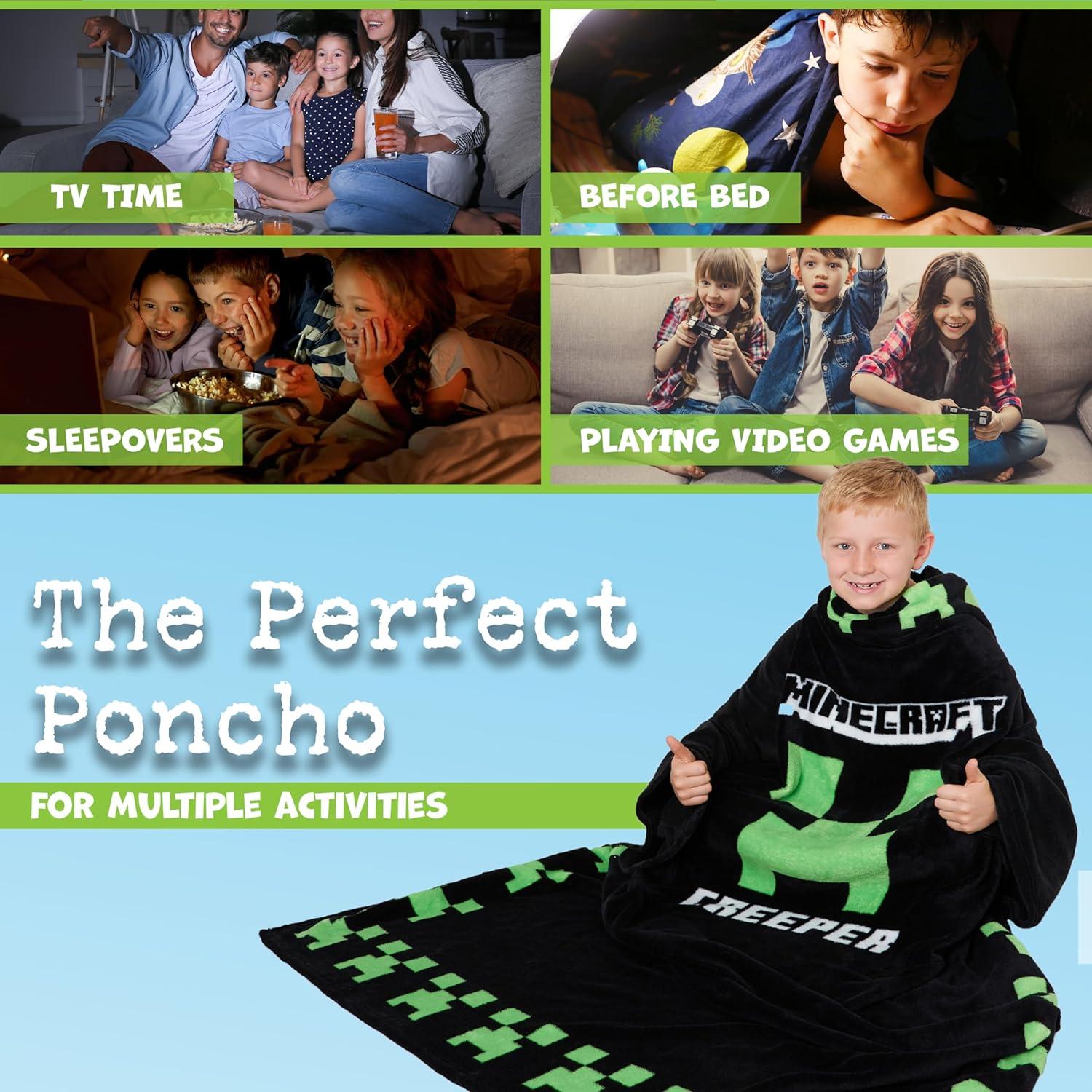 Manta Ponible Minecraft para Niños - Forro Polar Suave