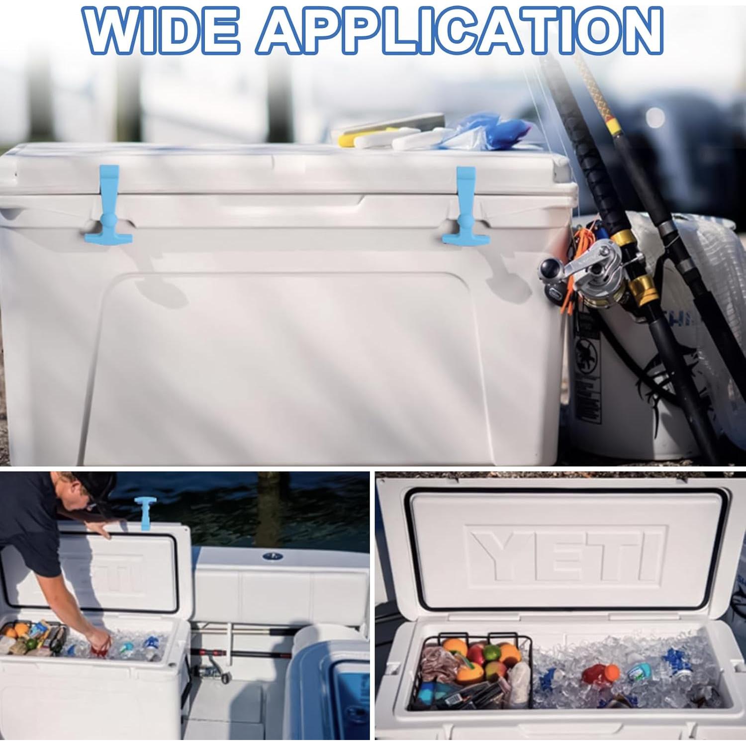 Pestillos de Reemplazo para Cooler Poweka - 2 Piezas Azul