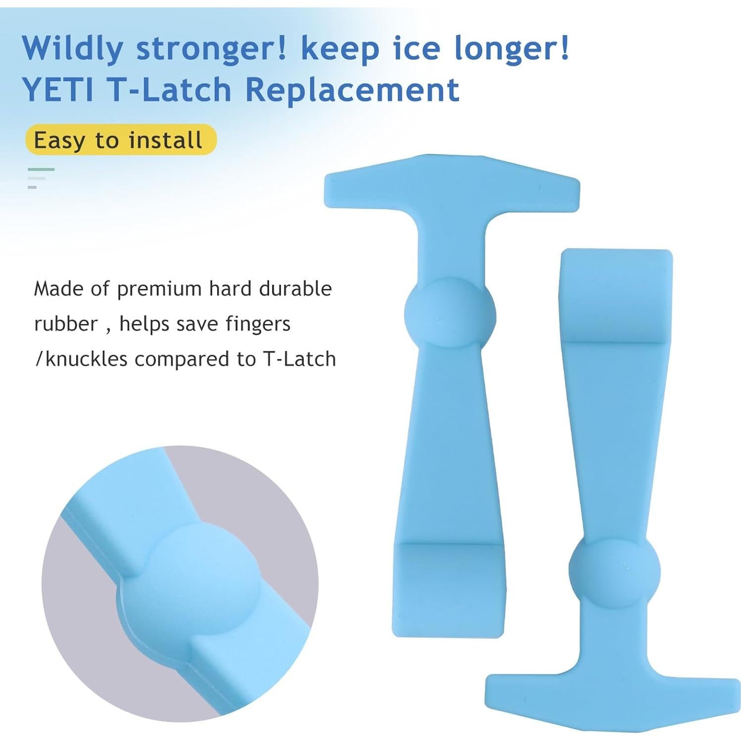 Pestillos de Reemplazo para Cooler Poweka - 2 Piezas Azul