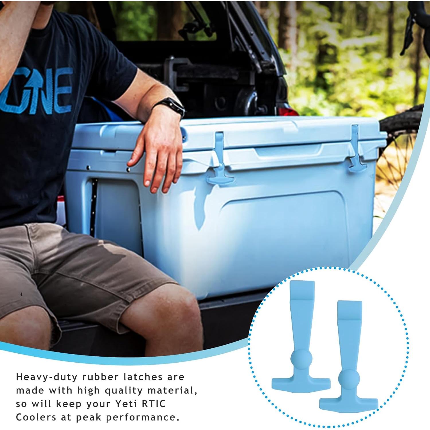 Pestillos de Reemplazo para Cooler Poweka - 2 Piezas Azul