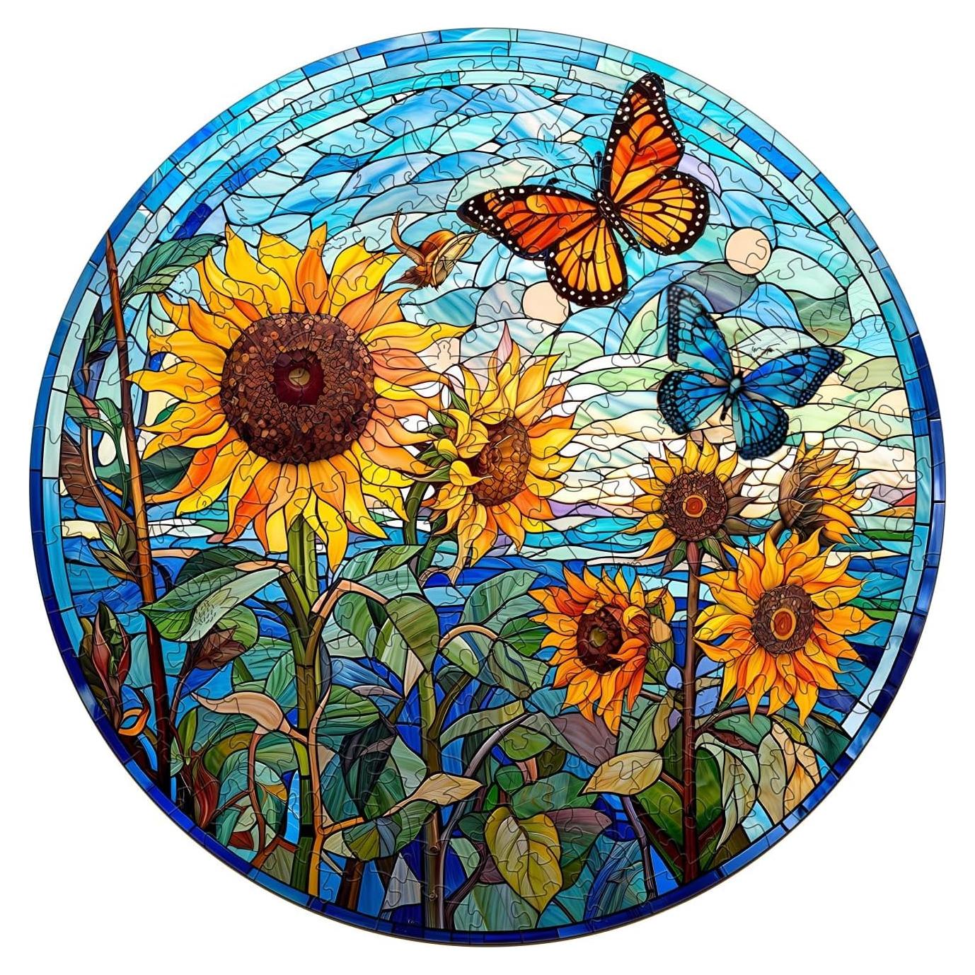 Rompecabezas de Madera Pijesaksa Girasol 100 Piezas 21,59 cm