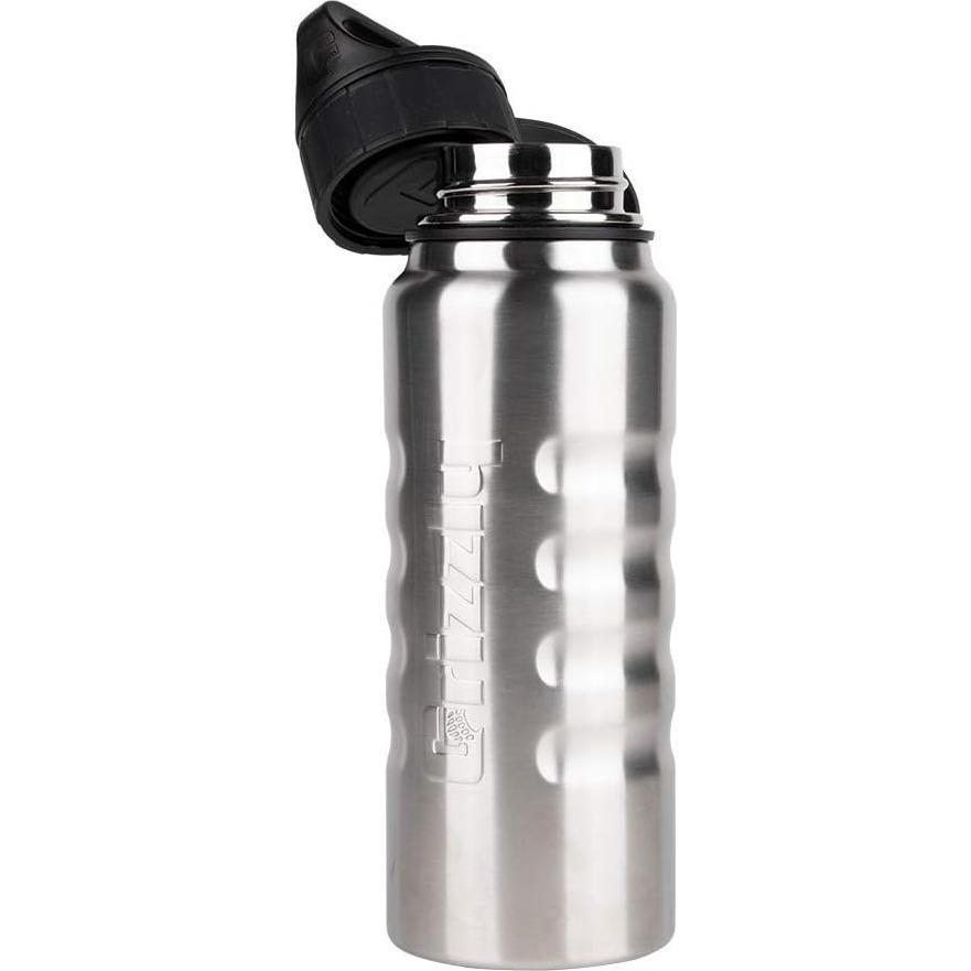 Botella de Agua Grizzly Grip 0.95L Acero Inoxidable Aislada