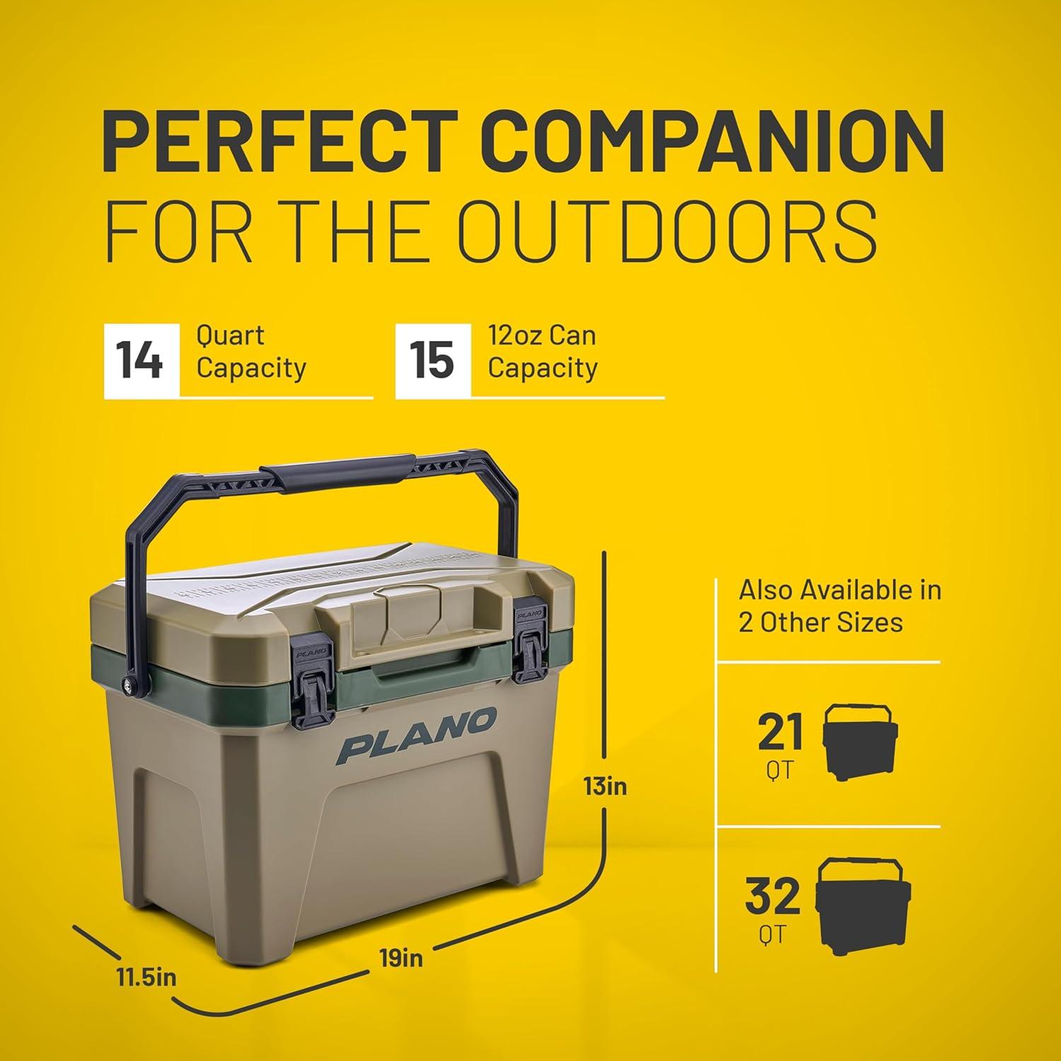 Enfriador Aislado Plano Frost 14QT Verde Interior