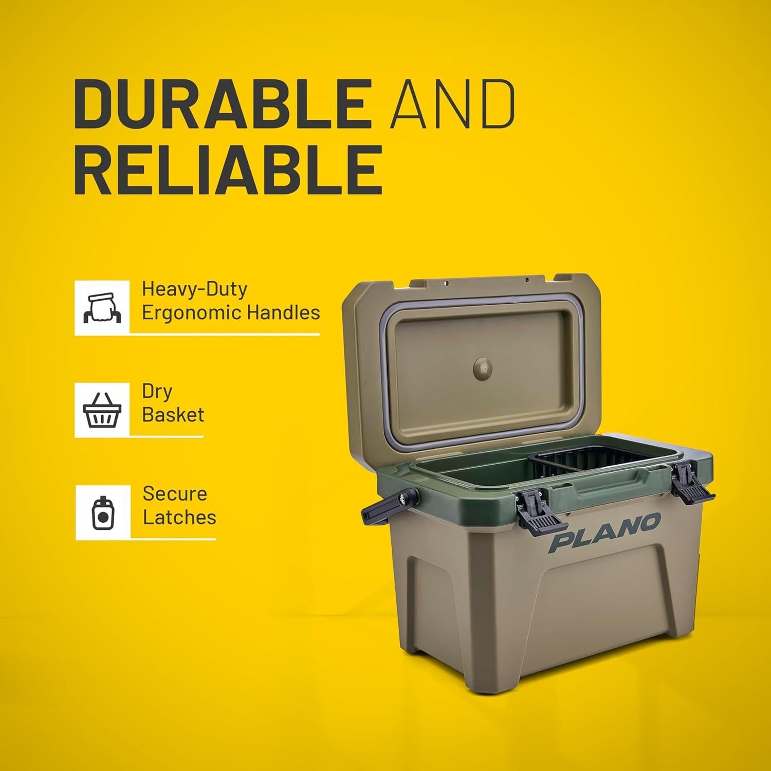 Enfriador Aislado Plano Frost 14QT Verde Interior