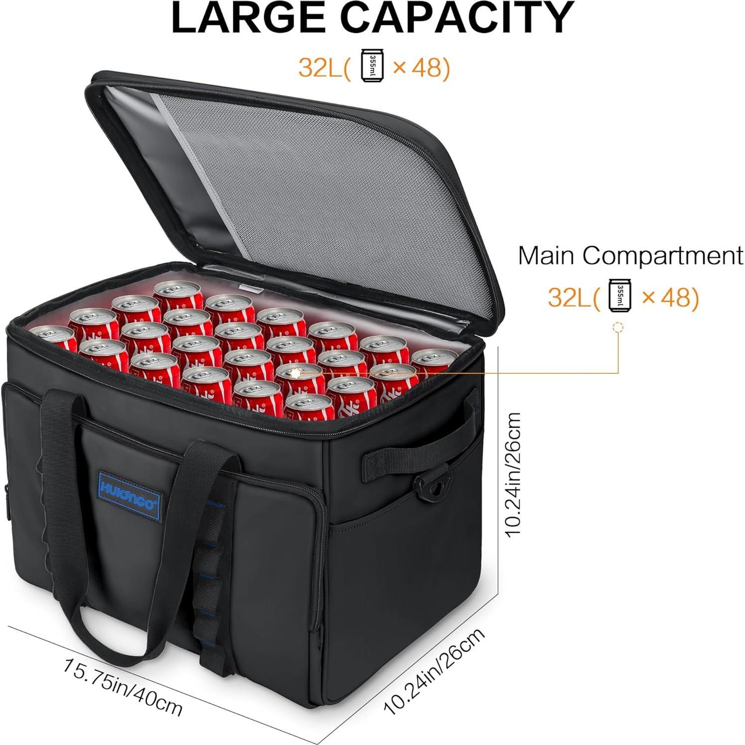 Bolsa de Enfriamiento Aislada Hulongo 32L Impermeable Plegable