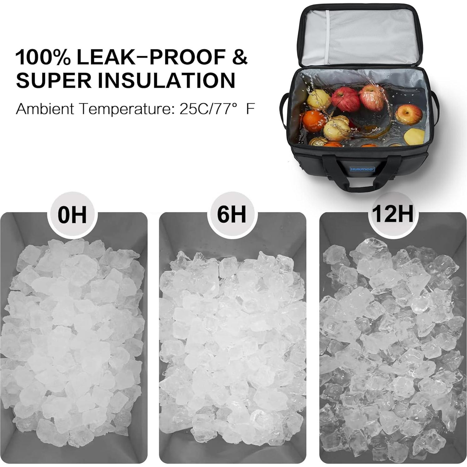 Bolsa de Enfriamiento Aislada Hulongo 32L Impermeable Plegable
