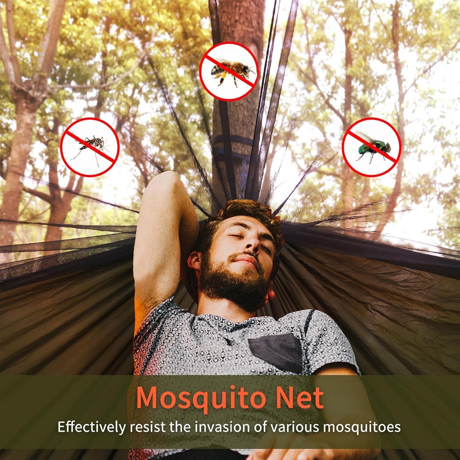 Hamaca de Camping NewDoar con Toldo Impermeable y Red Mosquitos