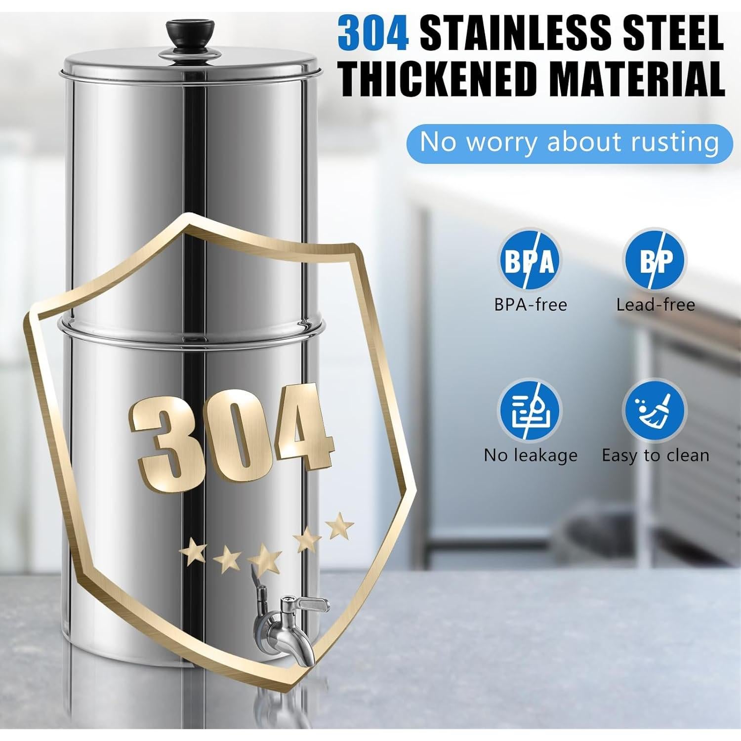 Sistema de Filtro de Agua por Gravedad SmarketBuy 8.5L 2 Filtros