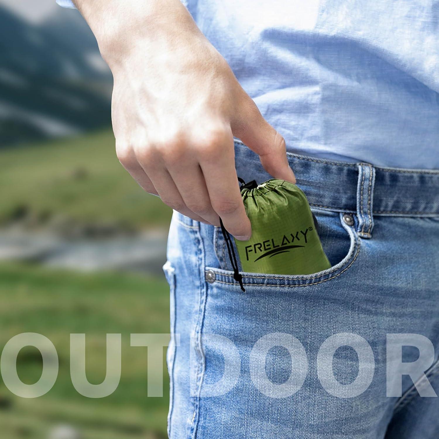 Manta de Picnic Frelaxy 71x119 cm Impermeable Verde Militar