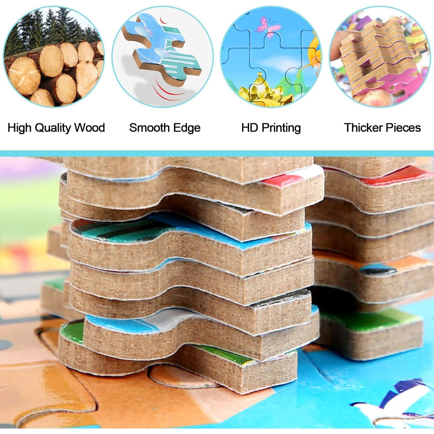 Rompecabezas 60 Piezas MZZOTOY para Niños 4-8 Años