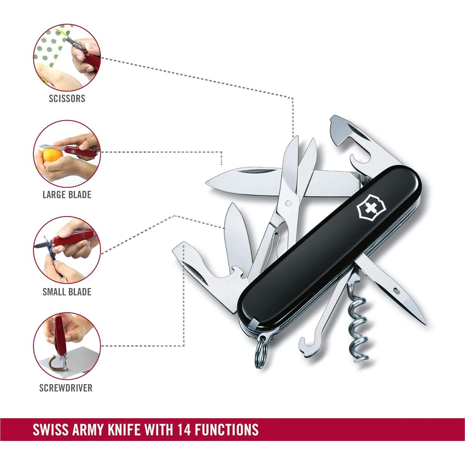 Cuchillo Suizo Victorinox Climber 14 Funciones Negro