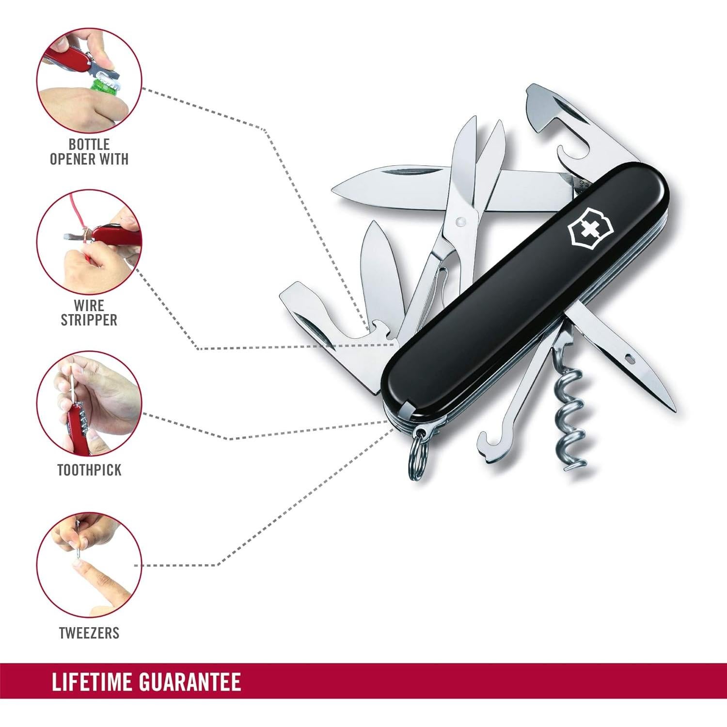 Cuchillo Suizo Victorinox Climber 14 Funciones Negro