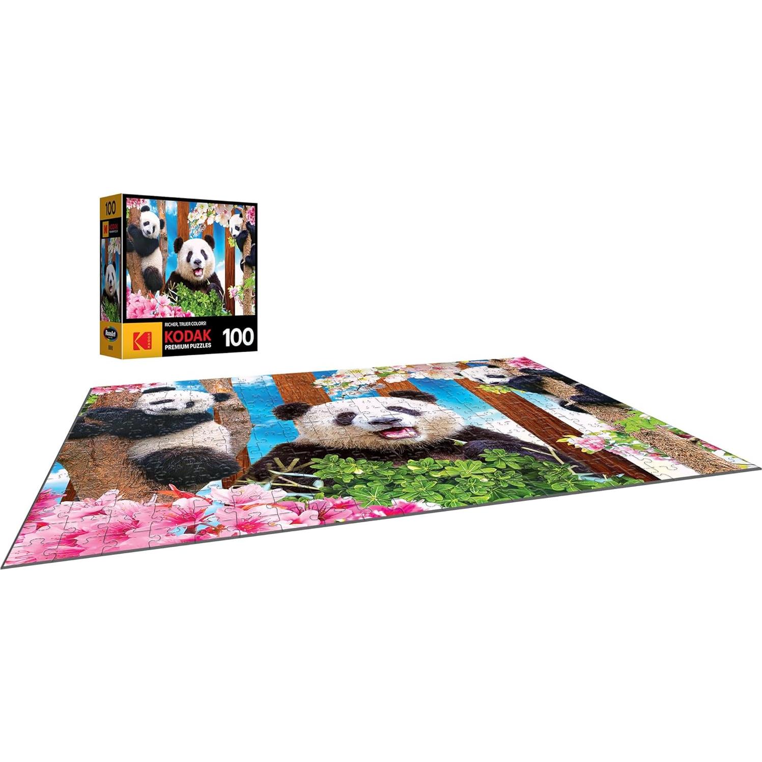 Rompecabezas Kodak Premium 100 Piezas Panda Playtime