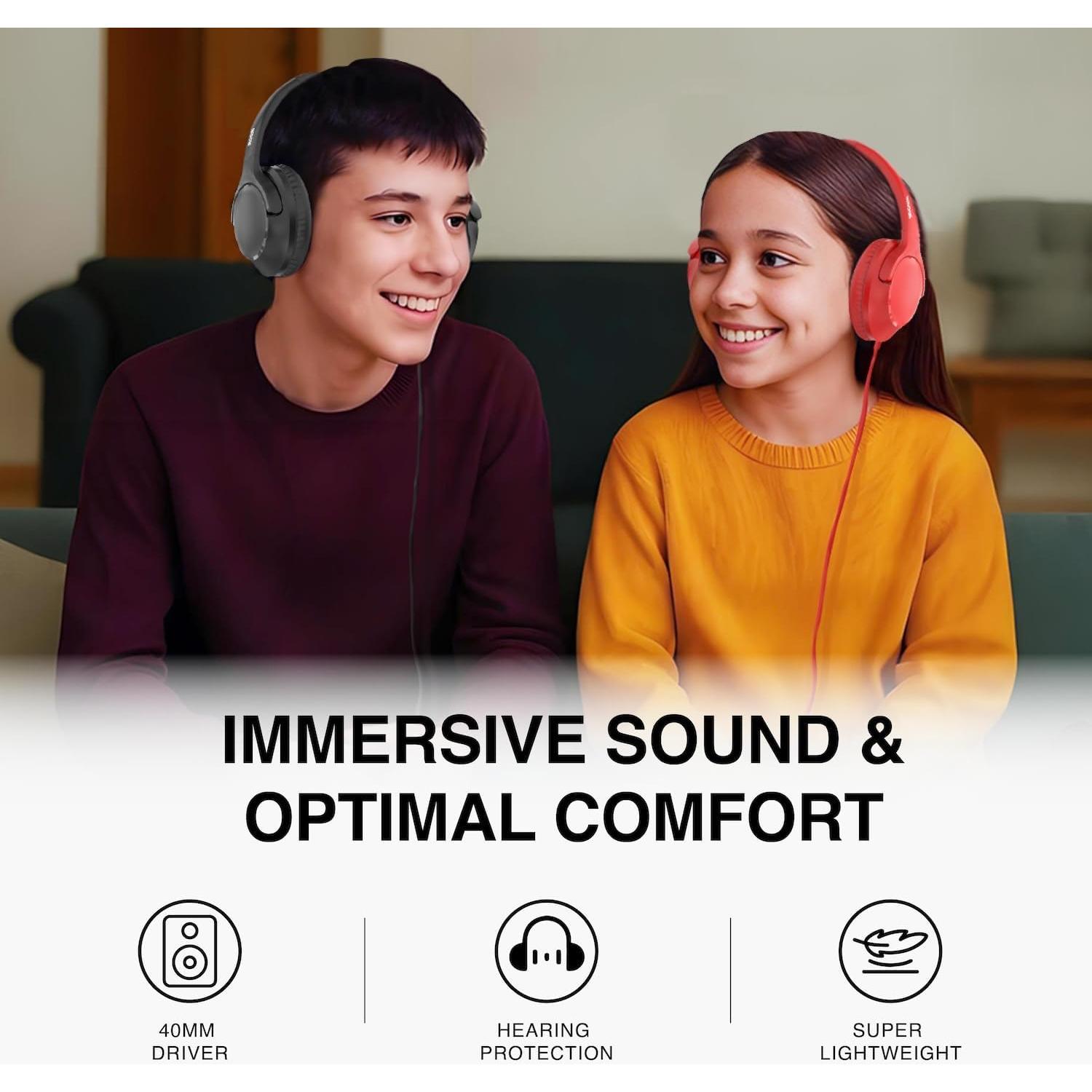 Auriculares con cable MIDOLA Hi-Fi plegables negros 269g