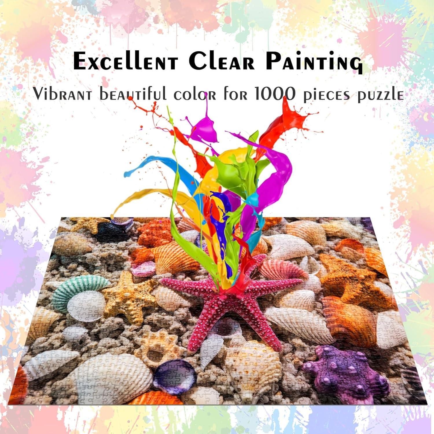 Rompecabezas HUADADA 1000 Piezas Conchas de Playa 70x50cm