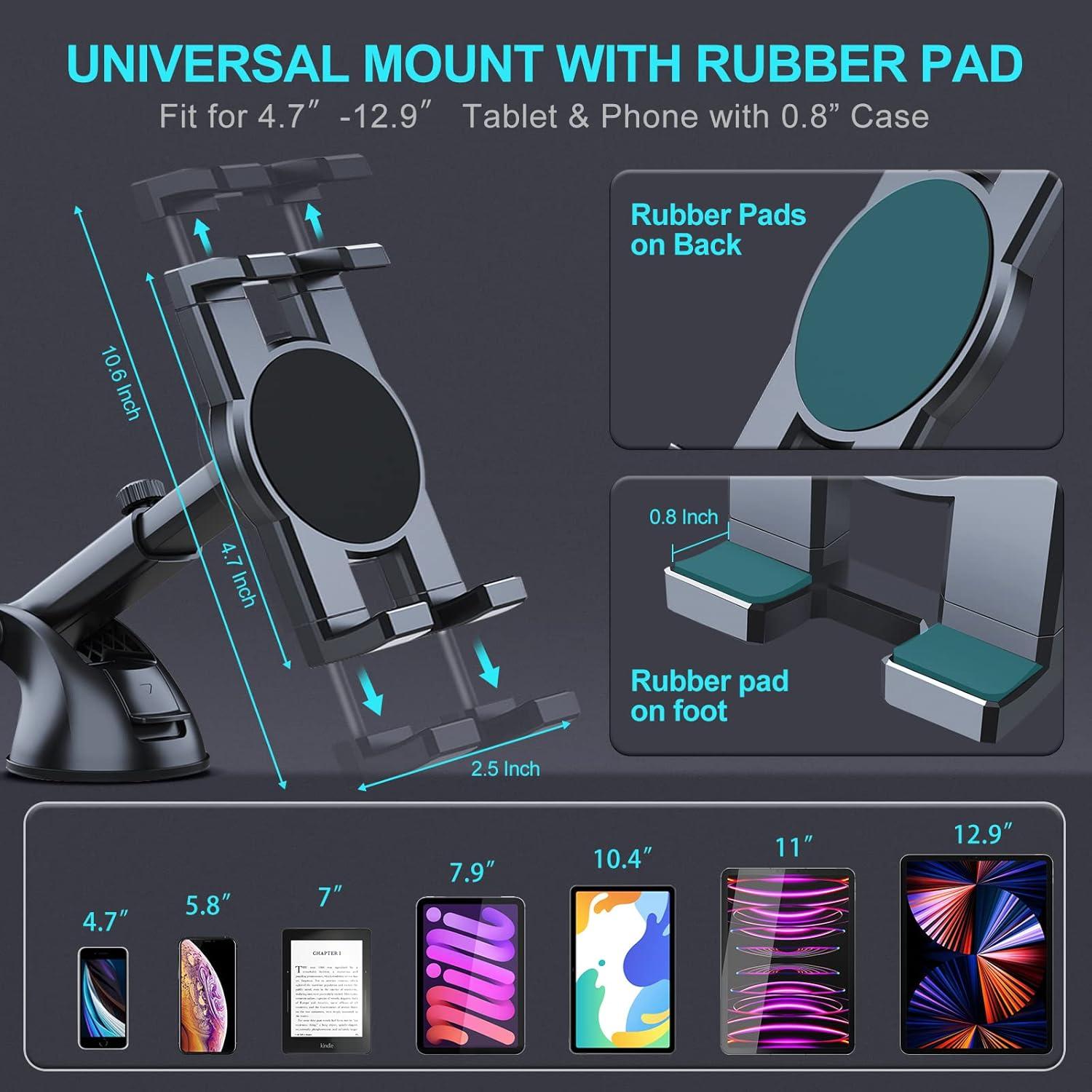 Soporte para Tablet de Coche Vadaxx VD-DM-1 360° Ventosa