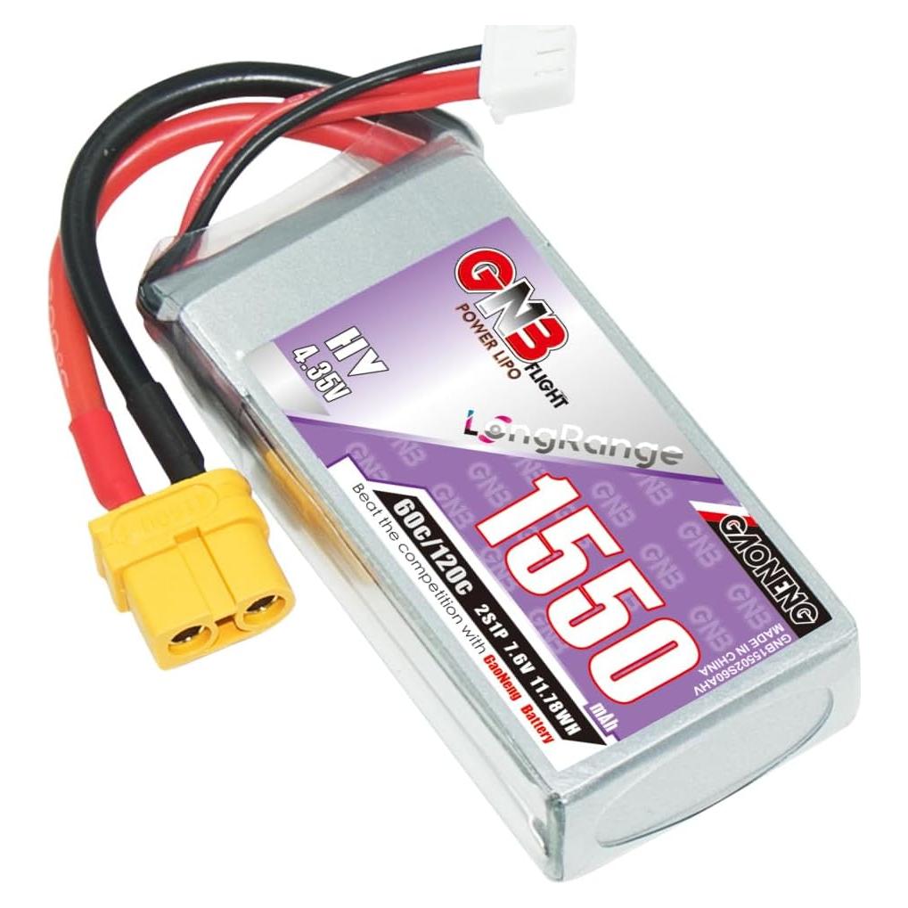 Batería LiPo GAONENG GNB 1550mAh 7.6V 60C XT60 para Drones