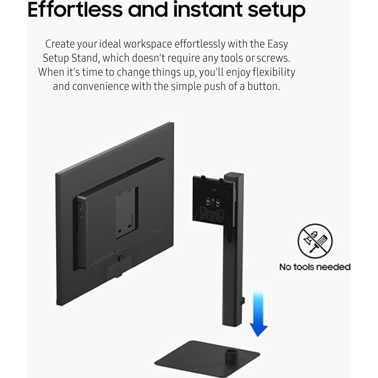 Monitor Samsung 24" QHD S60D 100Hz HDR10 Ajustable