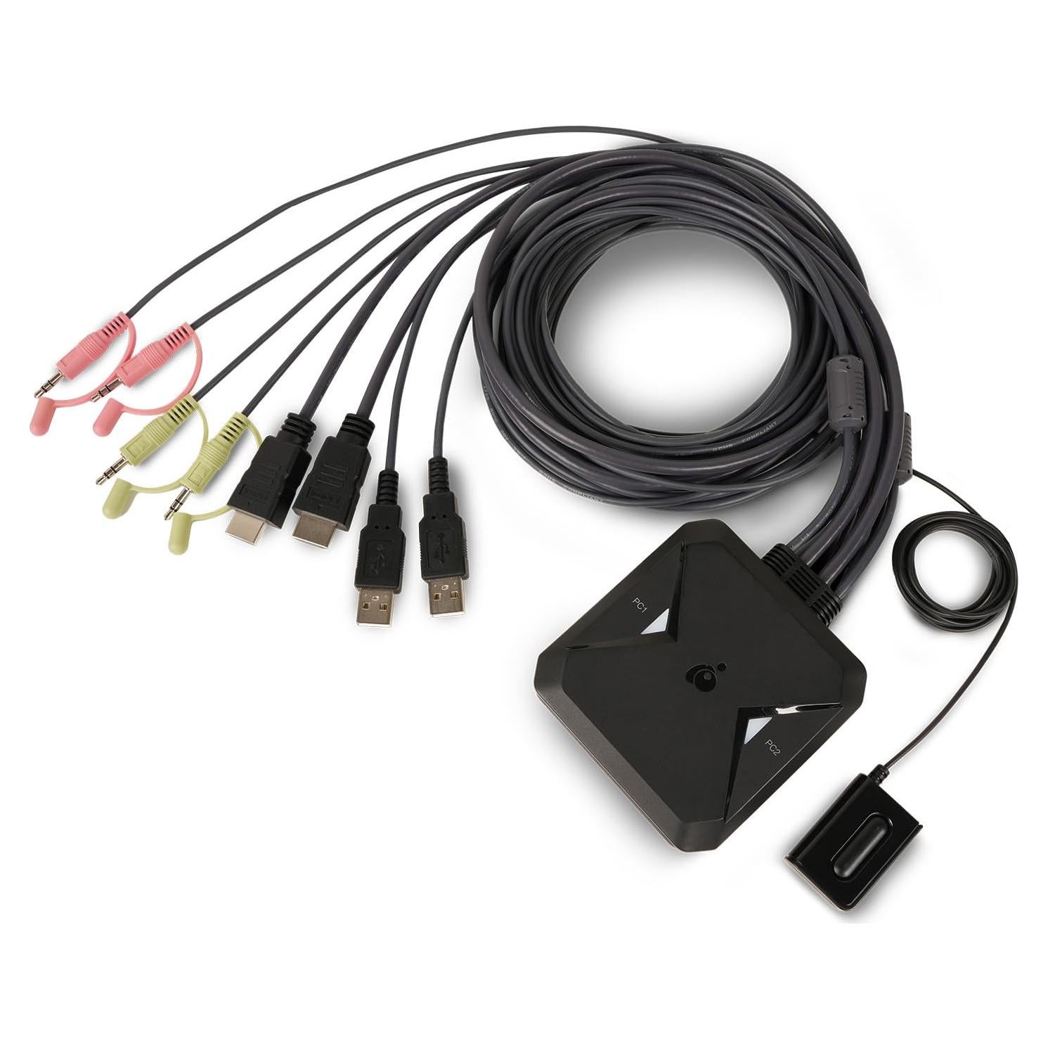 Interruptor KVM USB HDMI IOGEAR GCS92HU 4K 2 Puertos