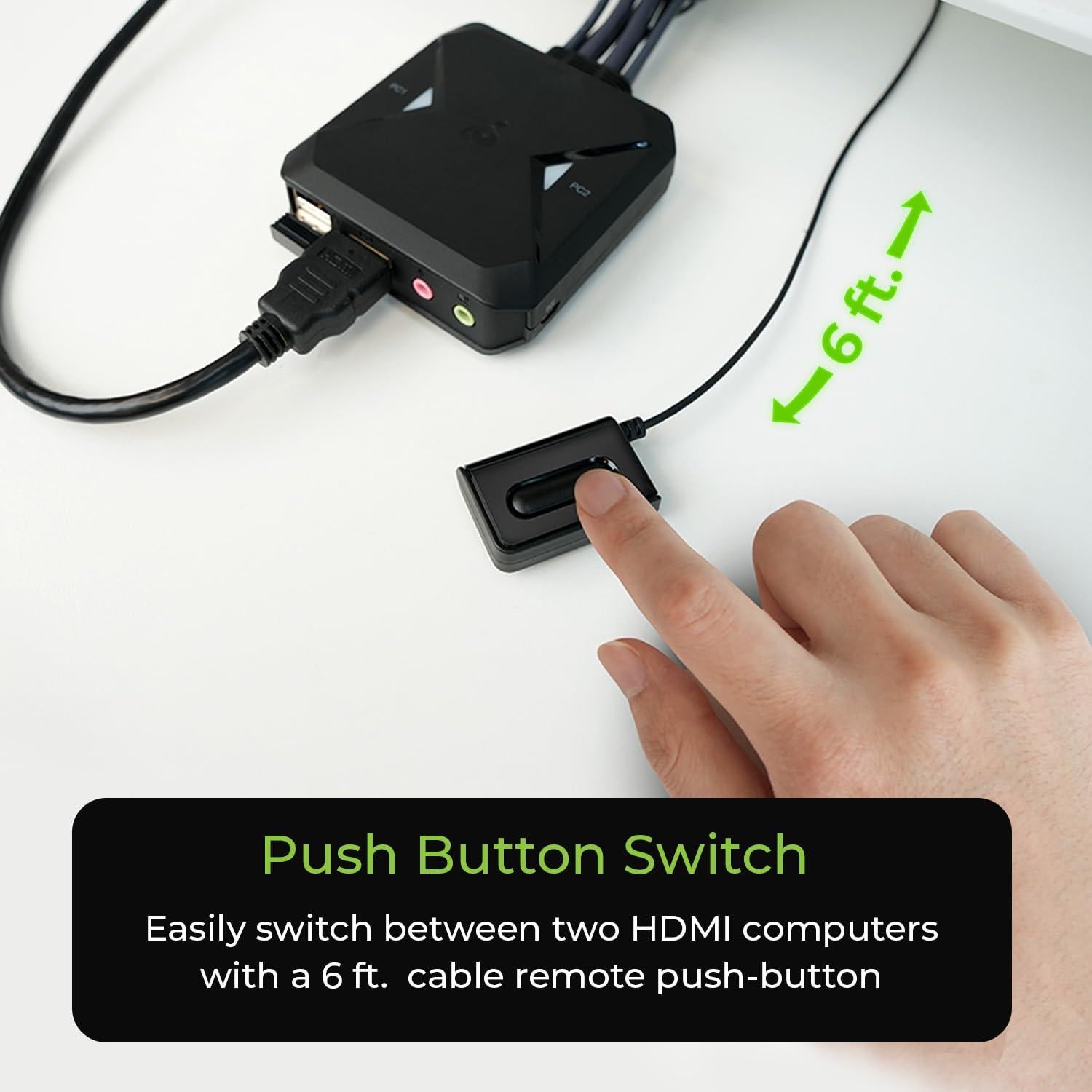 Interruptor KVM USB HDMI IOGEAR GCS92HU 4K 2 Puertos