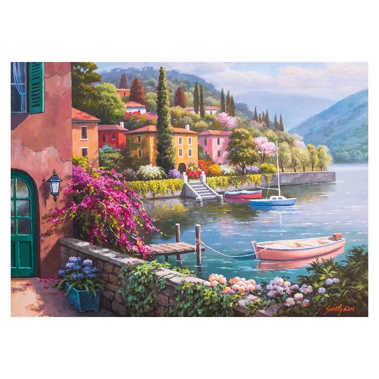 Rompecabezas 1000 Piezas Sung Kim Lago en Flor