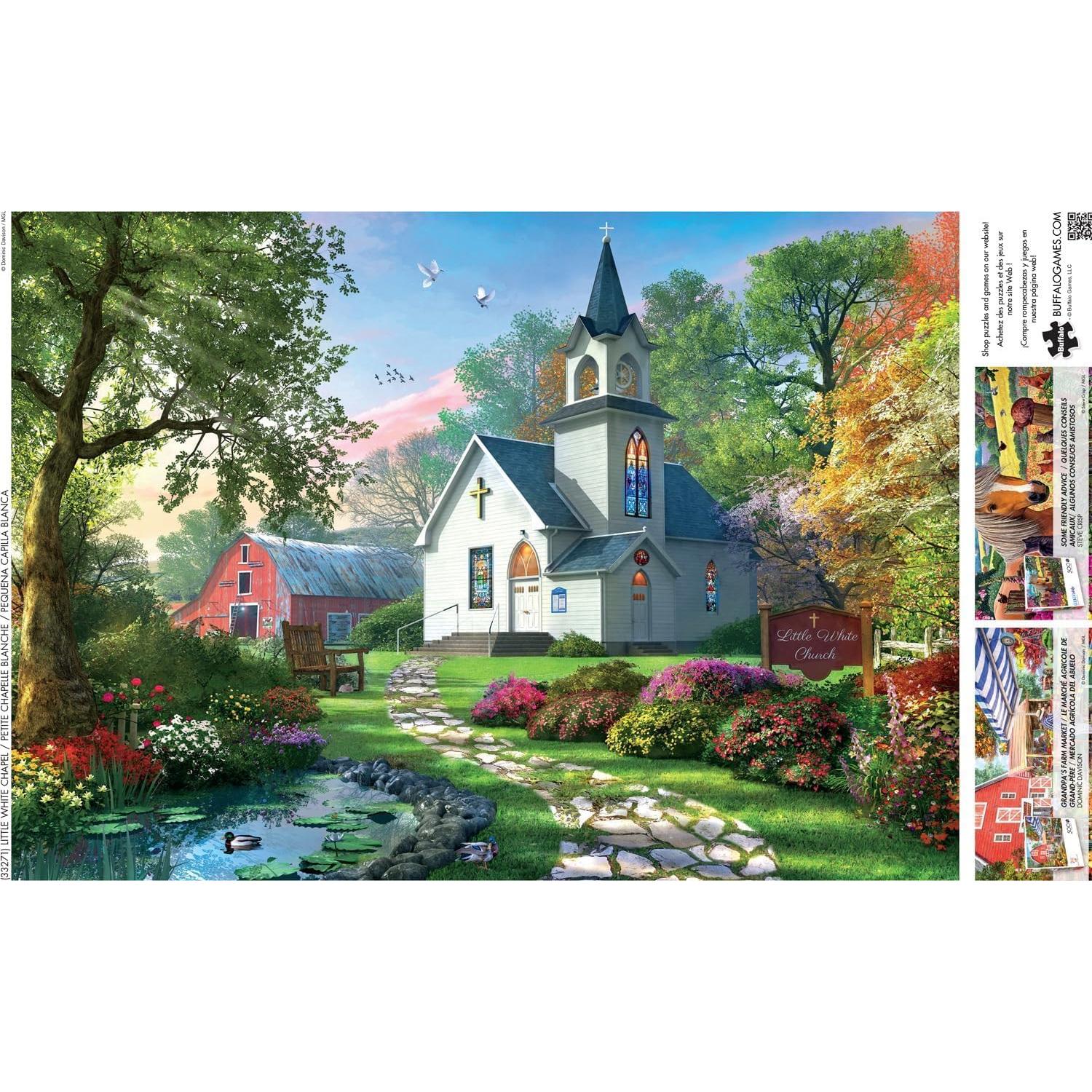 Rompecabezas 500 Piezas Buffalo Games Capilla Blanca 54x38 cm