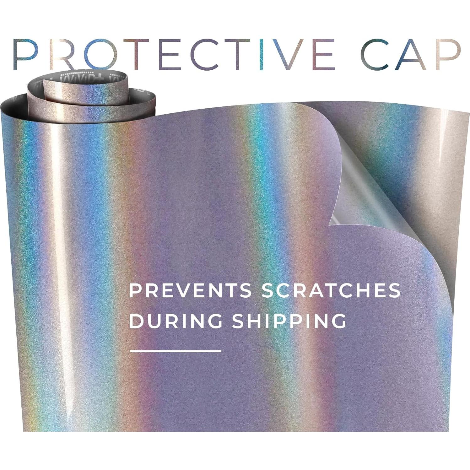 Vinilo VViViD Ultra Gloss Plateado Arcoíris 30.48x152.4cm