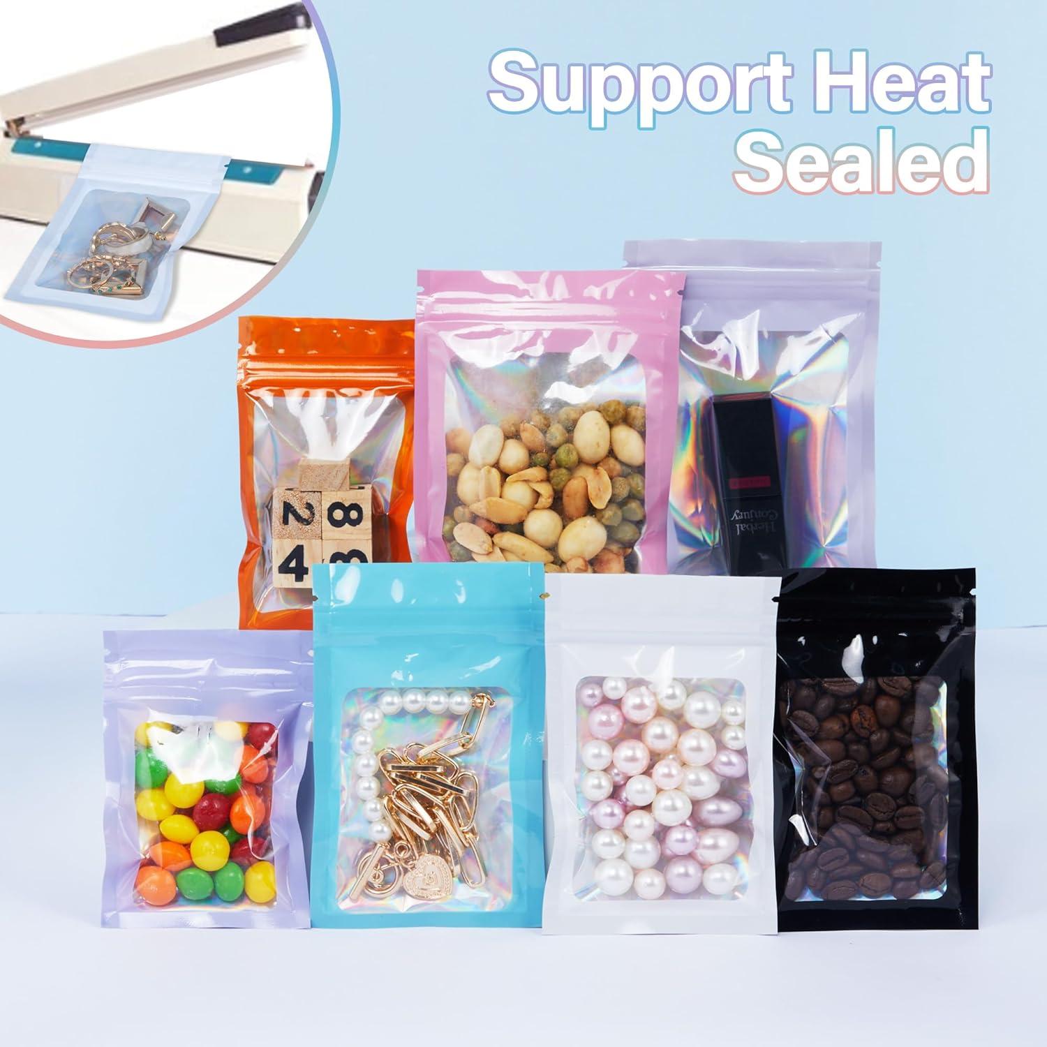 Paquete de 100 Bolsas Mylar Reutilizables Piadis 6.1x9.9 cm