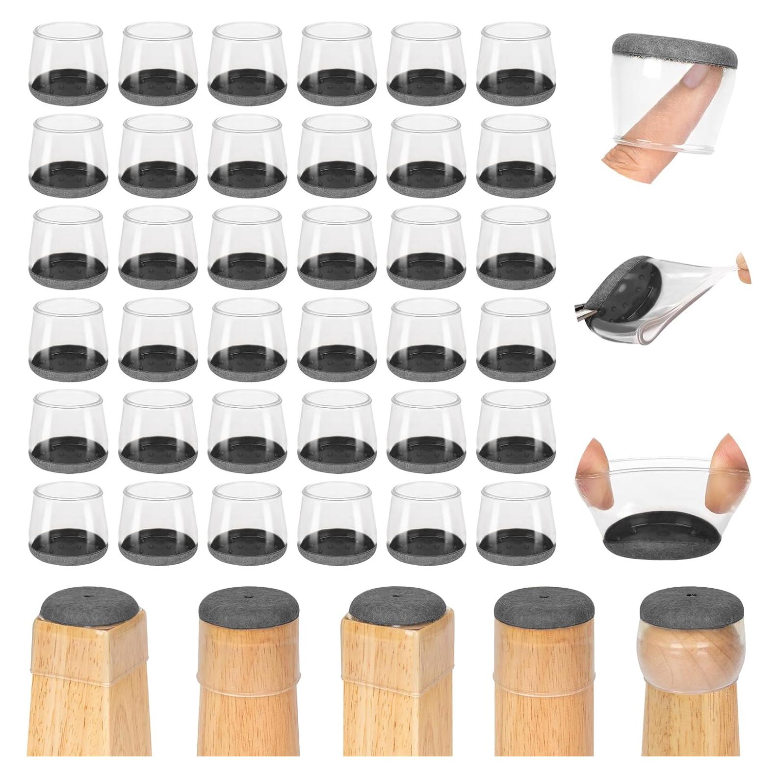 36 Protectores de Suelo Silicona Amrules para Patas de Sillas