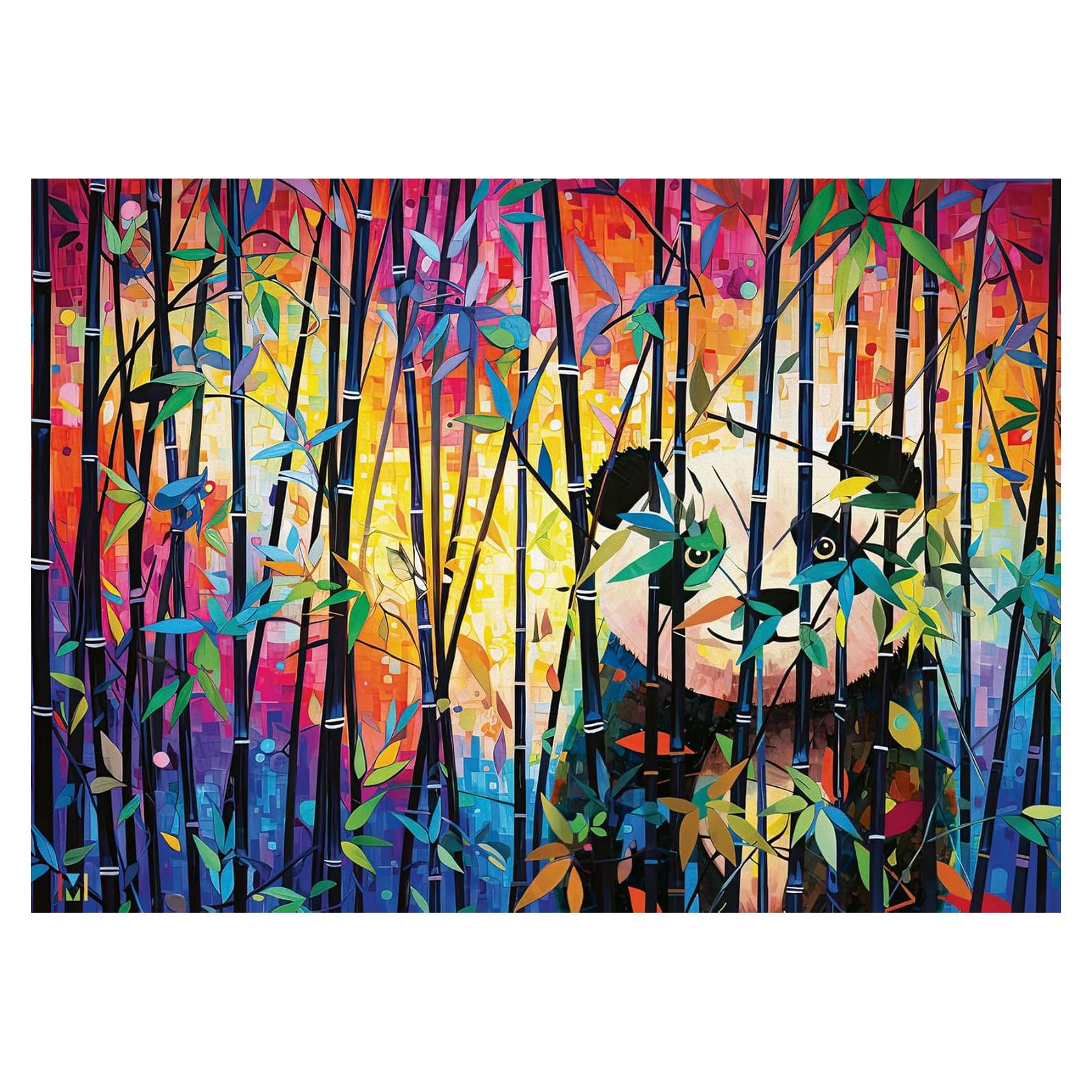 Rompecabezas 1000 Piezas Peekaboo Panda Wonder Forge 70x50cm