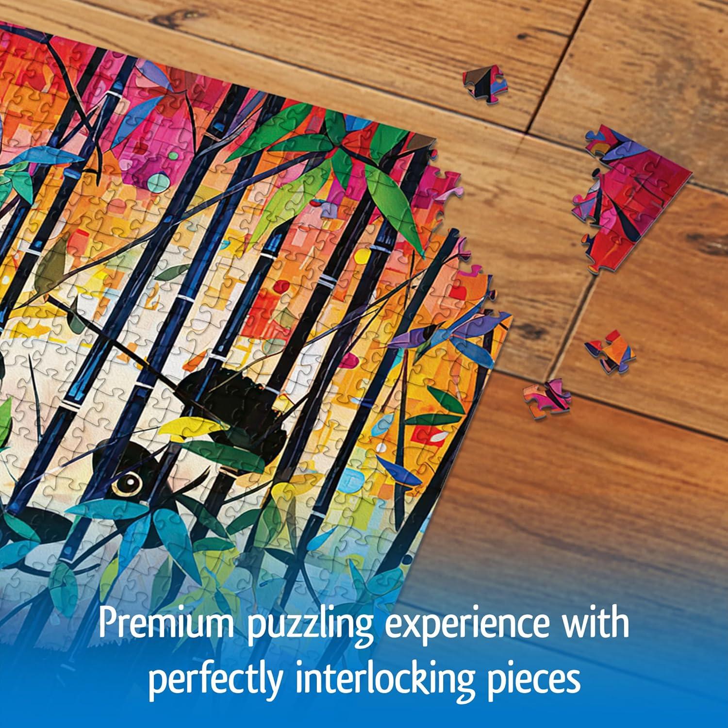 Rompecabezas 1000 Piezas Peekaboo Panda Wonder Forge 70x50cm