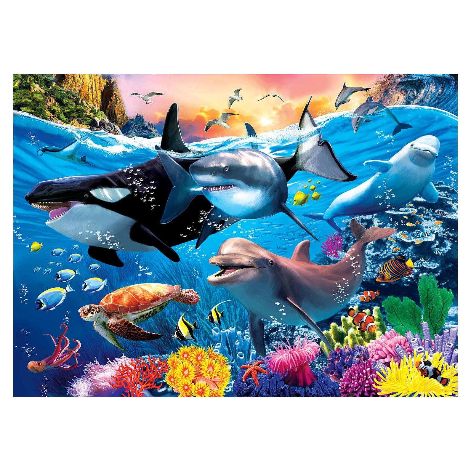 Rompecabezas RANSUNN 100 Piezas Mundo Submarino 4-8 Años