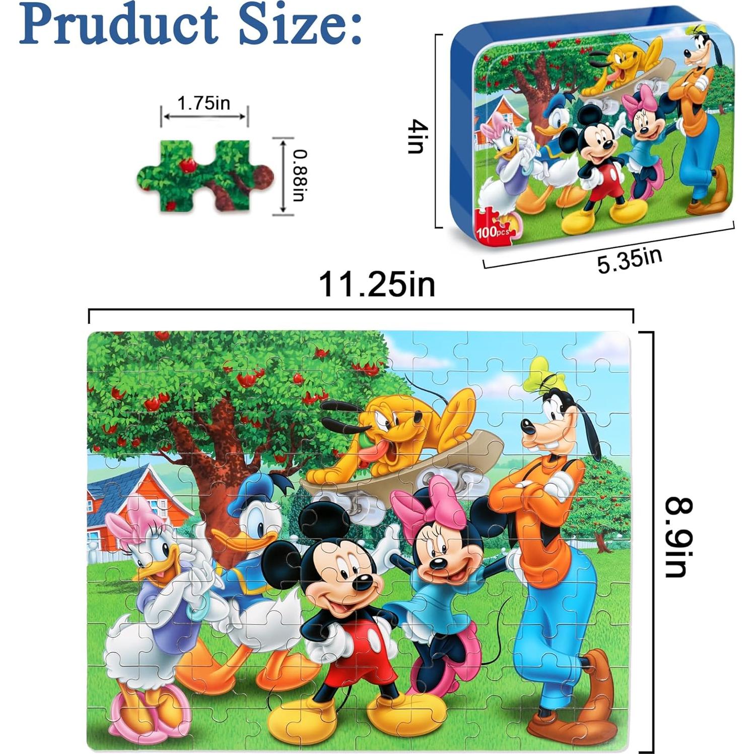 Rompecabezas de Madera Bexido 100 Piezas 4-8 Años