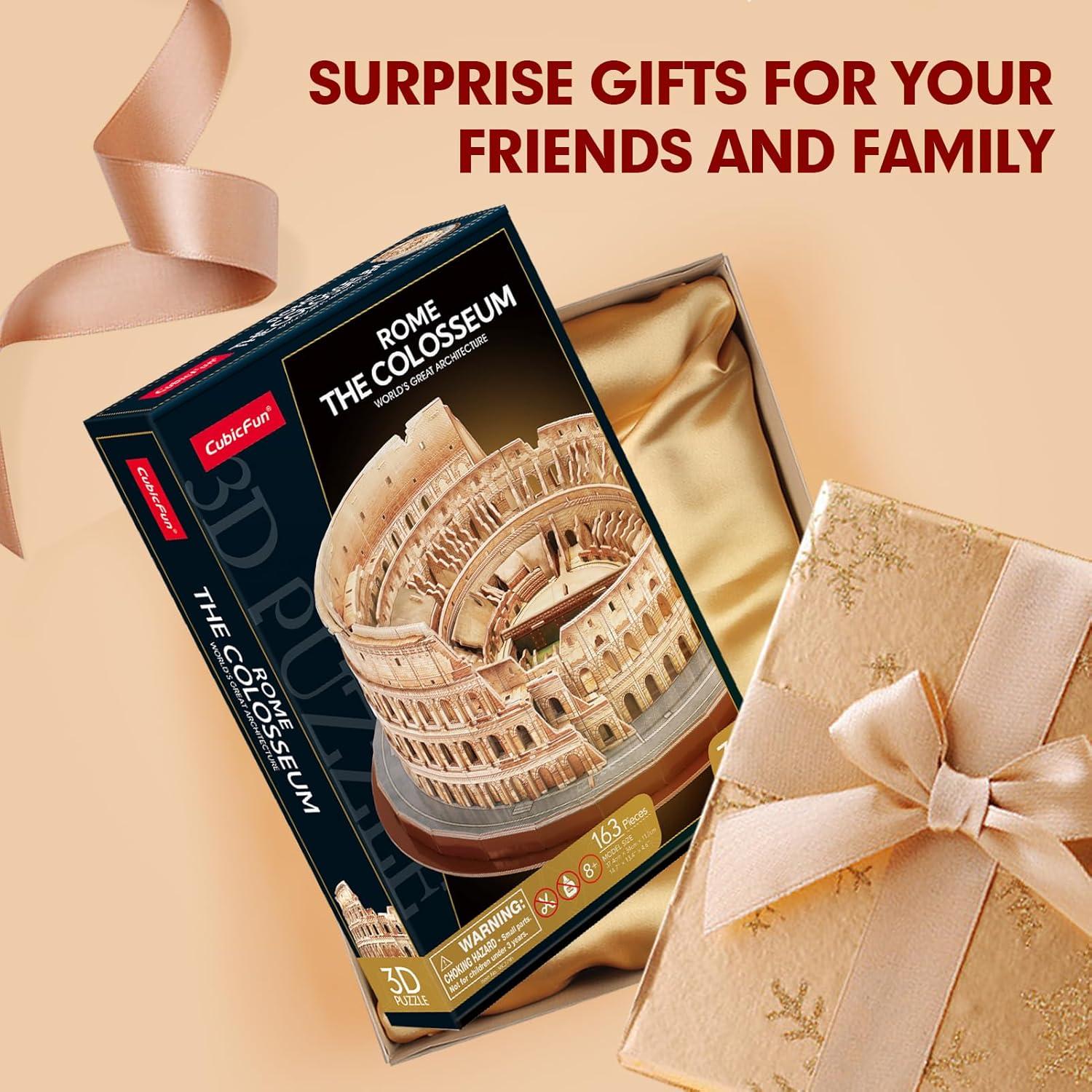 Rompecabezas 3D CubicFun Coliseo Roma 163 Piezas