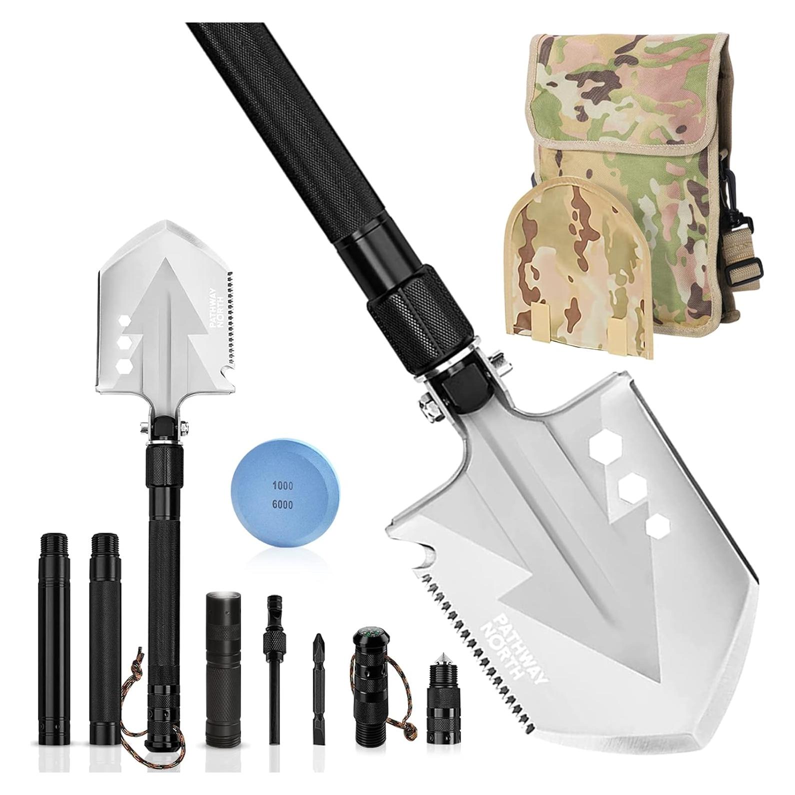 Pala de Supervivencia Plegable Pathway North con Linterna