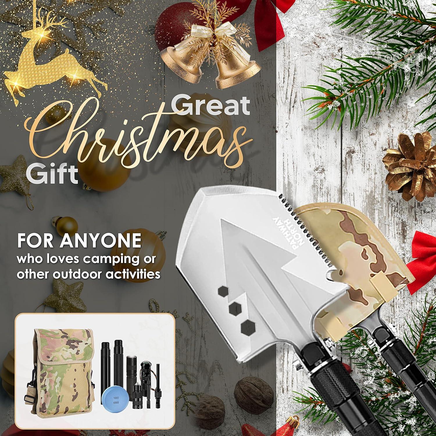 Pala de Supervivencia Plegable Pathway North con Linterna