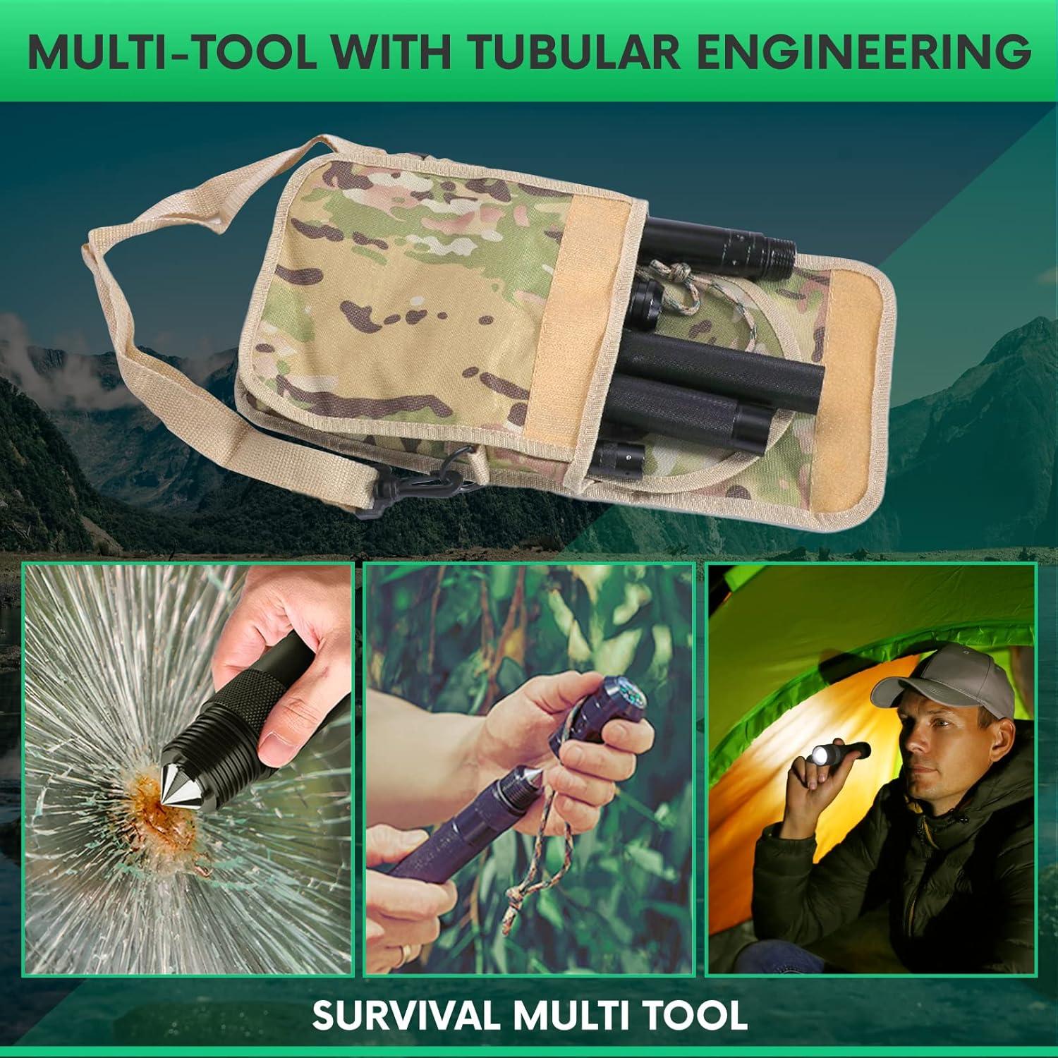 Pala de Supervivencia Plegable Pathway North con Linterna