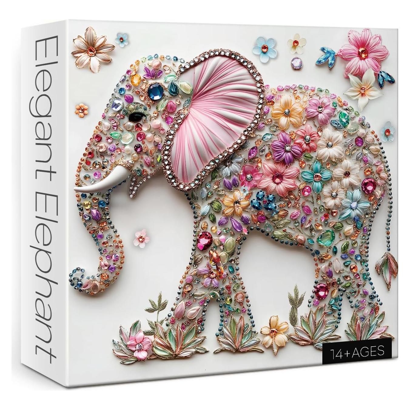 Rompecabezas Elefante de Cristal BBOLDIN 1000 Piezas 60.6 cm