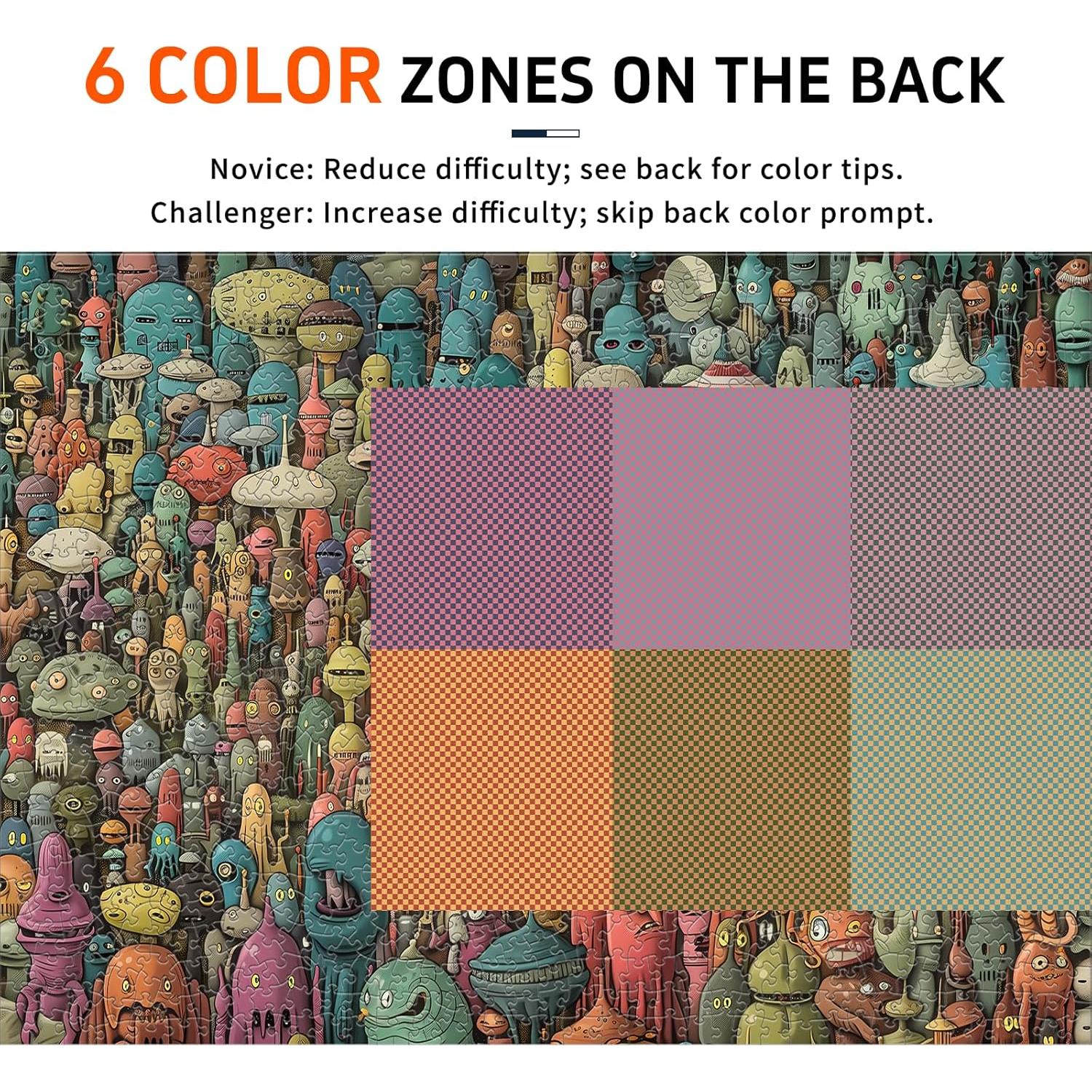 Rompecabezas Naturelish Monstruo 1000 Piezas 67.56x48.77cm