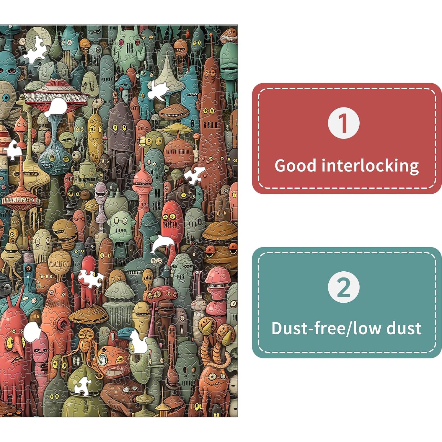 Rompecabezas Naturelish Monstruo 1000 Piezas 67.56x48.77cm