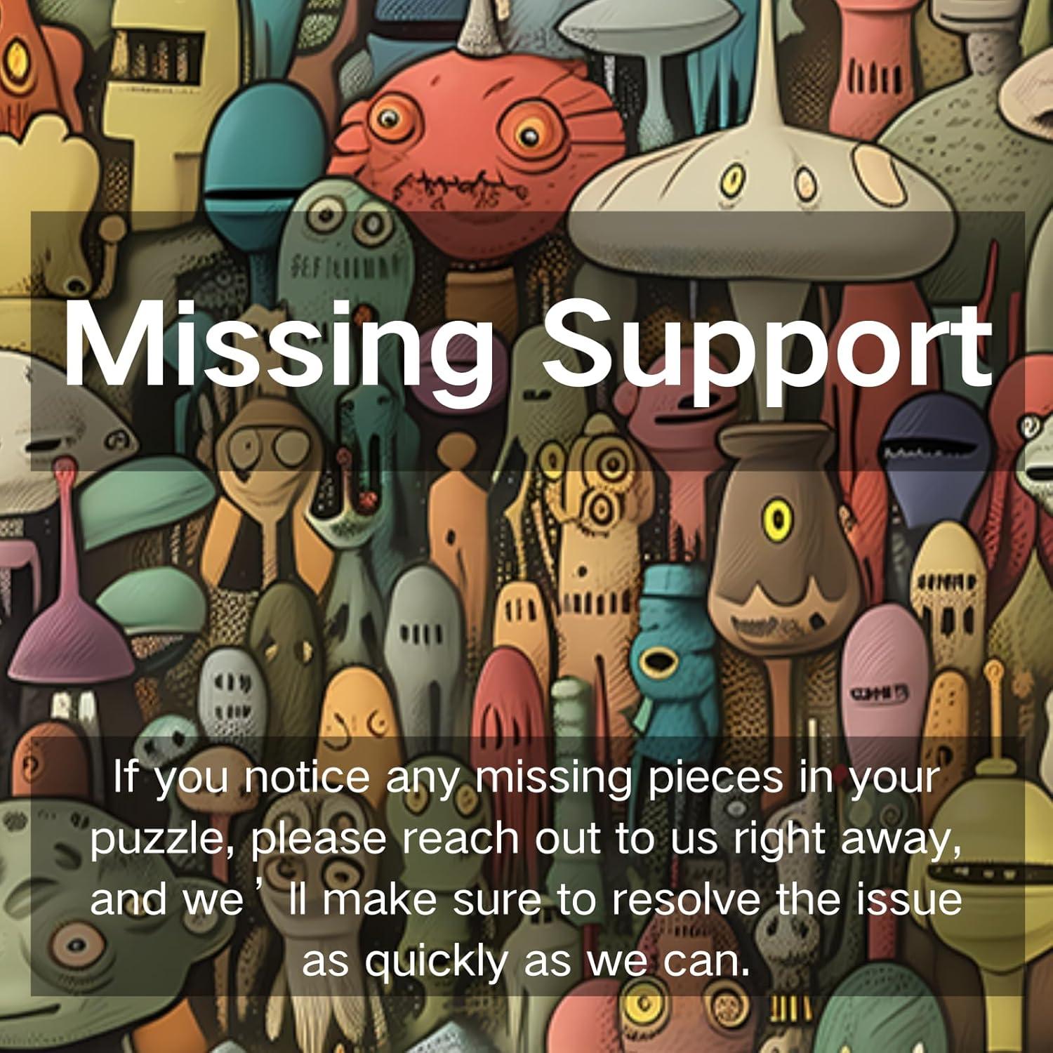 Rompecabezas Naturelish Monstruo 1000 Piezas 67.56x48.77cm