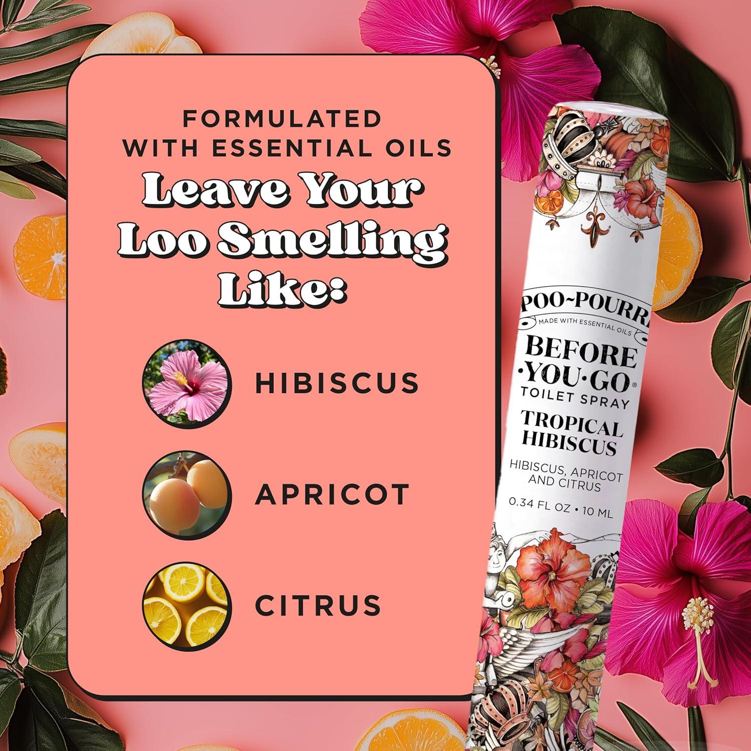 Poo-Pourri Spray de Inodoro Hibisco Tropical 10 mL - Viaje