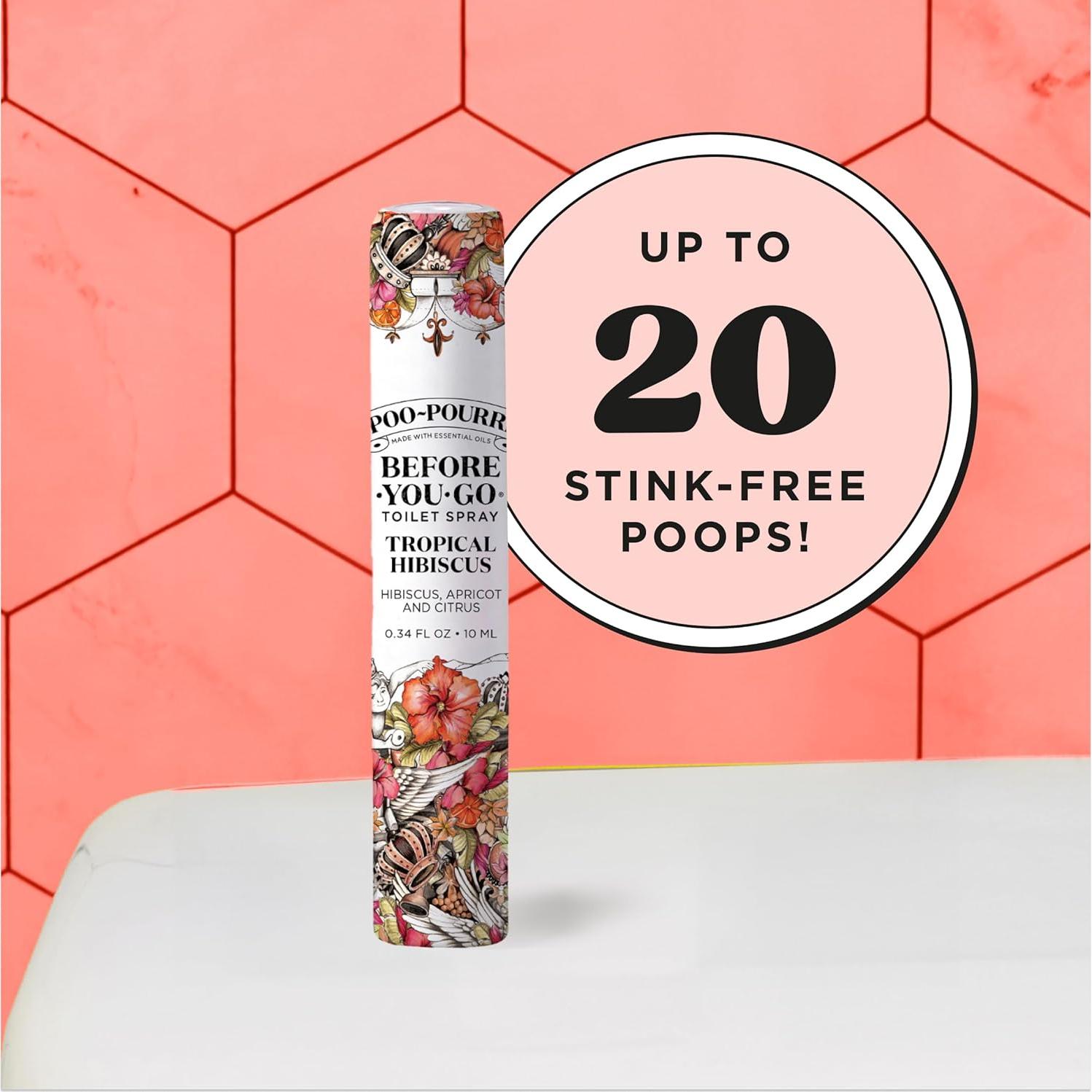 Poo-Pourri Spray de Inodoro Hibisco Tropical 10 mL - Viaje