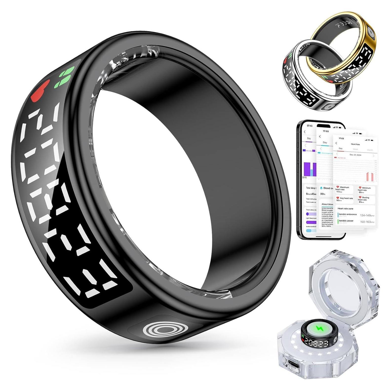 Anillo Inteligente de Salud Gwenland SR08 - Monitoreo Fitness