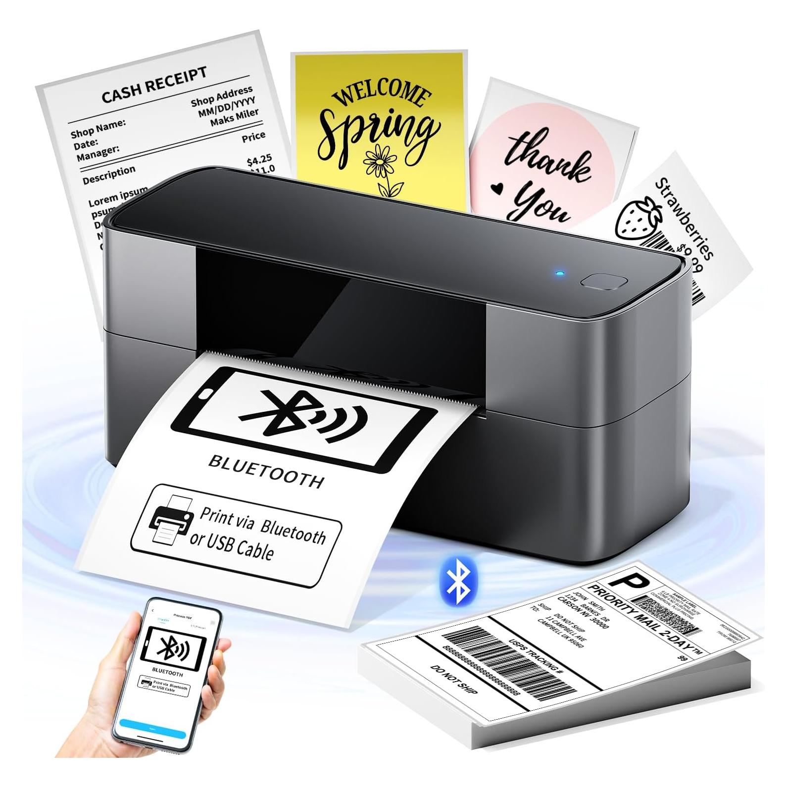 Impresora de Etiquetas Térmicas Bluetooth WCZ 4x6 Inalámbrica